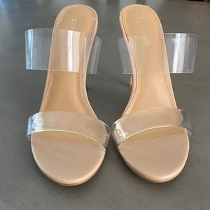 🚫SOLD🚫 NWT Trendy Express Transparent Heels